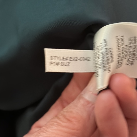 NWT: Eliza. J Stretch Crew Neck Sleeveless Cascading Ruffle Bow Gown - Picture 11 of 16